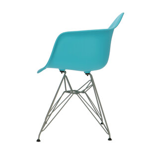 POPfurniture POP Stuhl DAR Graues Untergestell Türkis