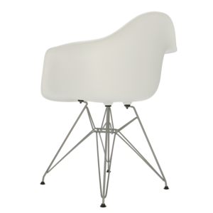 POPfurniture POP Stuhl DAR Graues Untergestell Weiß