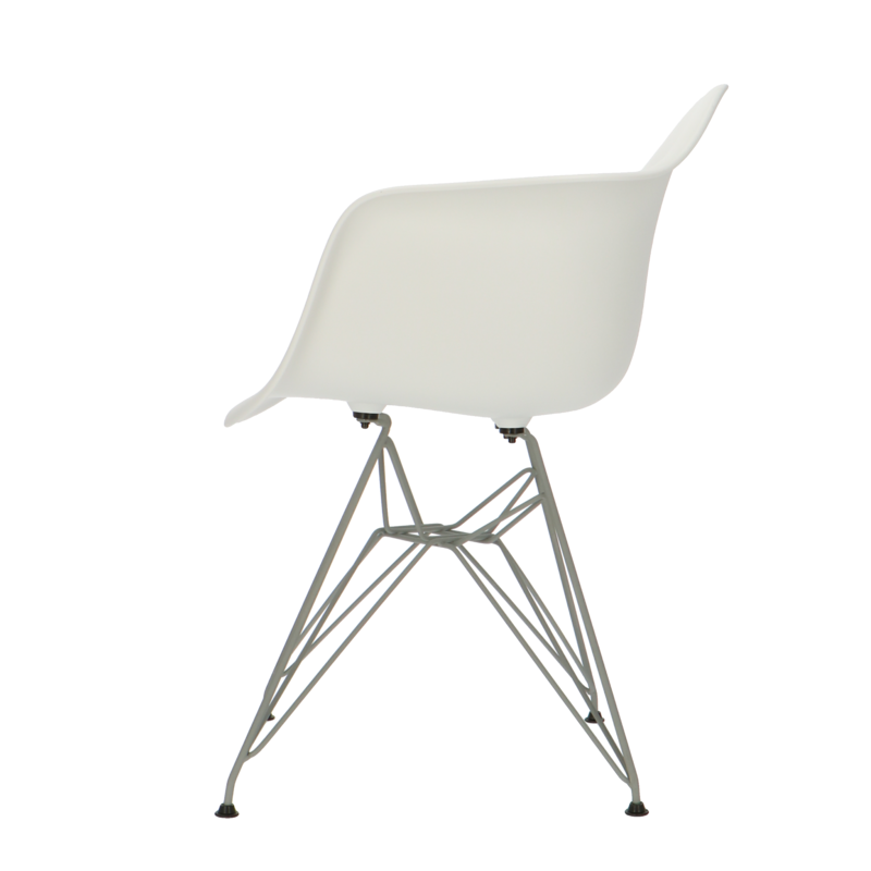 Chaise POP DAR Pieds Gris Blanc POPfurniture Chaise POP DAR Pieds Gris Blanc