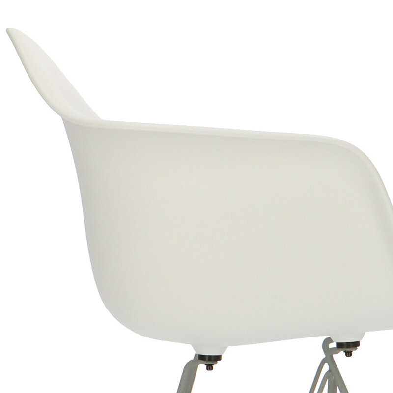 POPfurniture POP Chair DAR Grey Base White