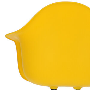 POPfurniture Chaise POP DAR Pieds Gris Jaune