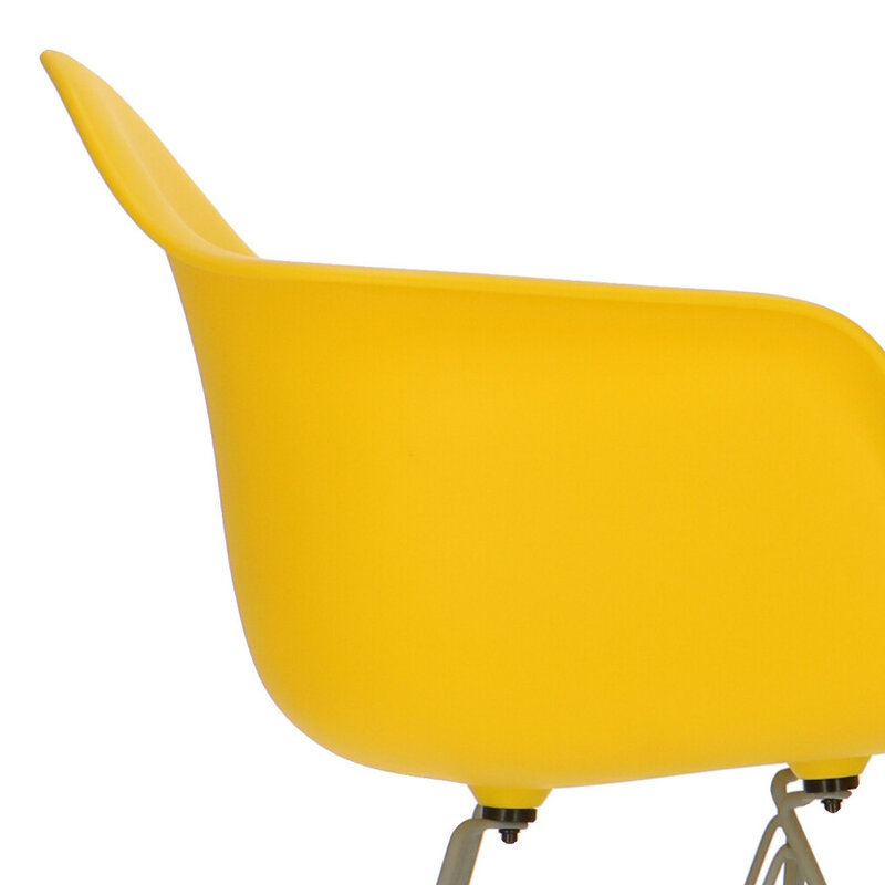 POPfurniture POP Stol DAR Grå Chassis Gul