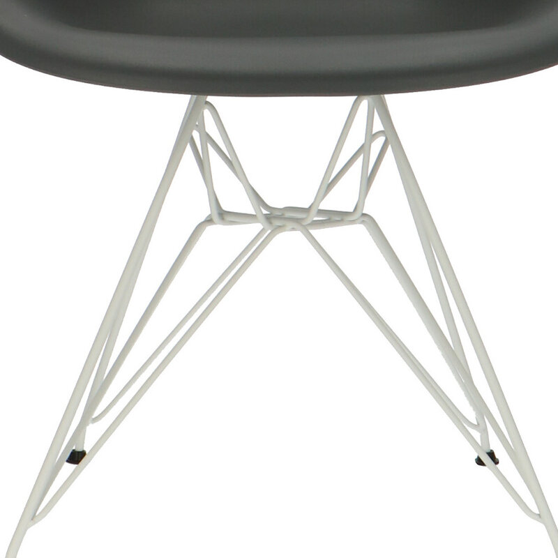 POPfurniture POP Chair DAR White Base Anthracite