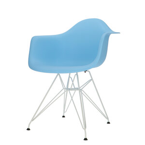 POPfurniture POP Chair DAR White Base Blue