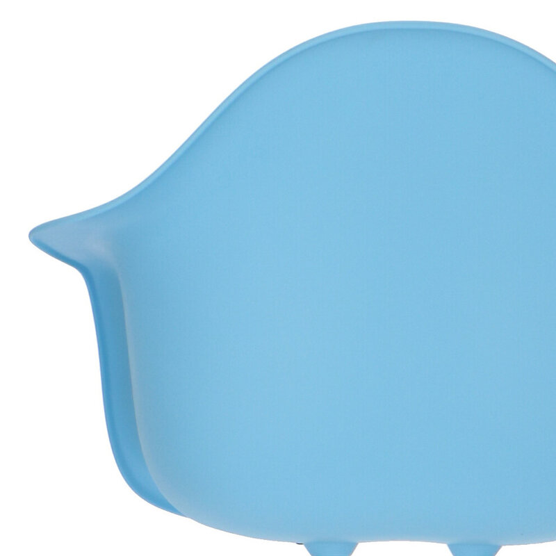 POPfurniture POP Stuhl DAR Weißes Untergestell Blau