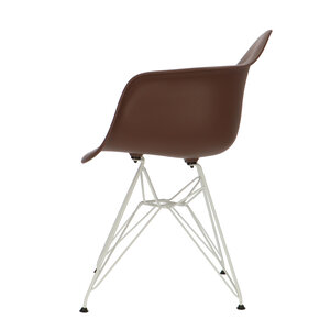 POPfurniture POP Chair DAR White Base Brown