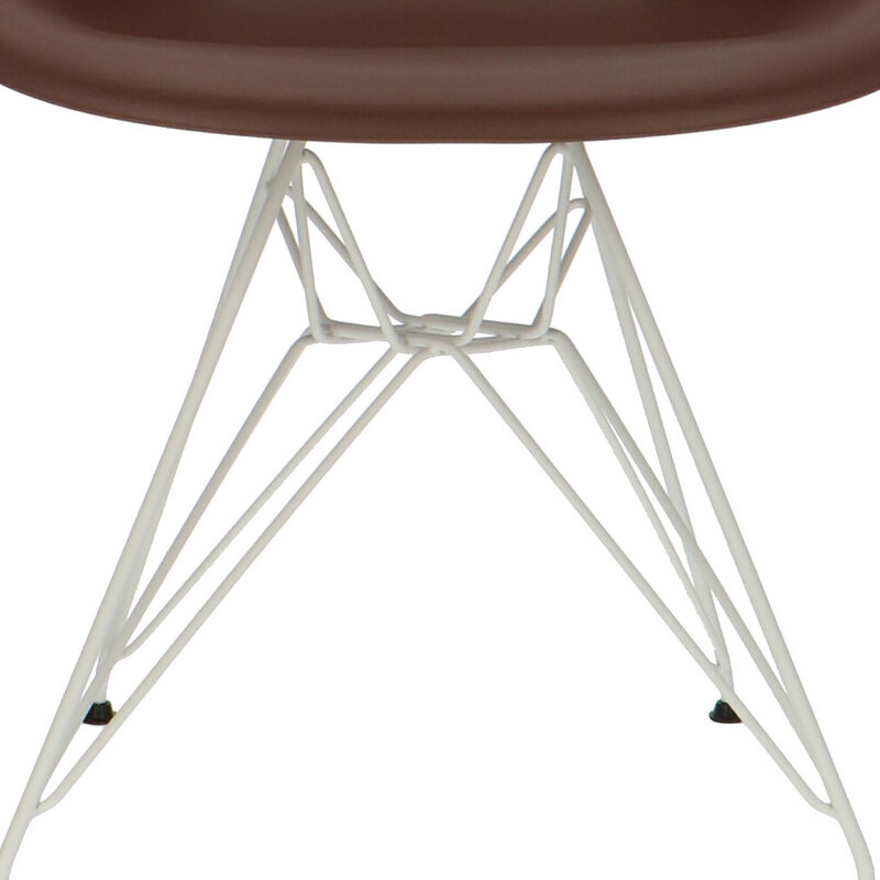 POPfurniture POP Stol DAR Vit Bas Brun