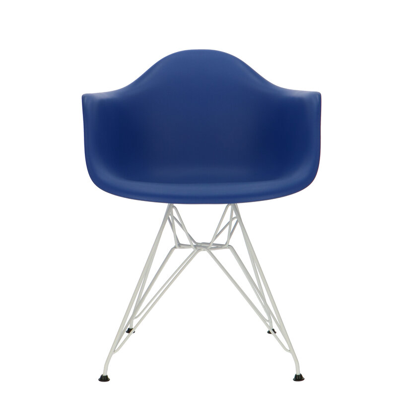 POPfurniture POP Chair DAR White Base Dark Blue