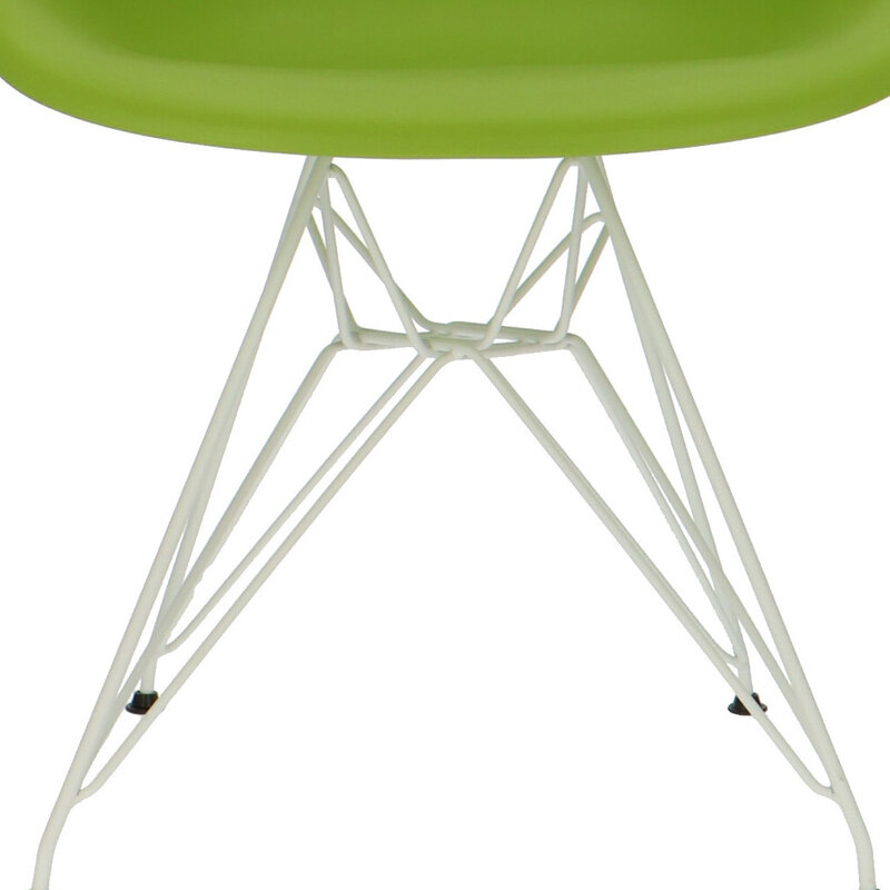 POPfurniture POP Stol DAR Vit Bas Grön