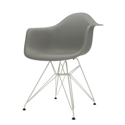 POPfurniture POP Stol DAR Hvid Chassis Grå POP Stol DAR Hvid Chassis Grå