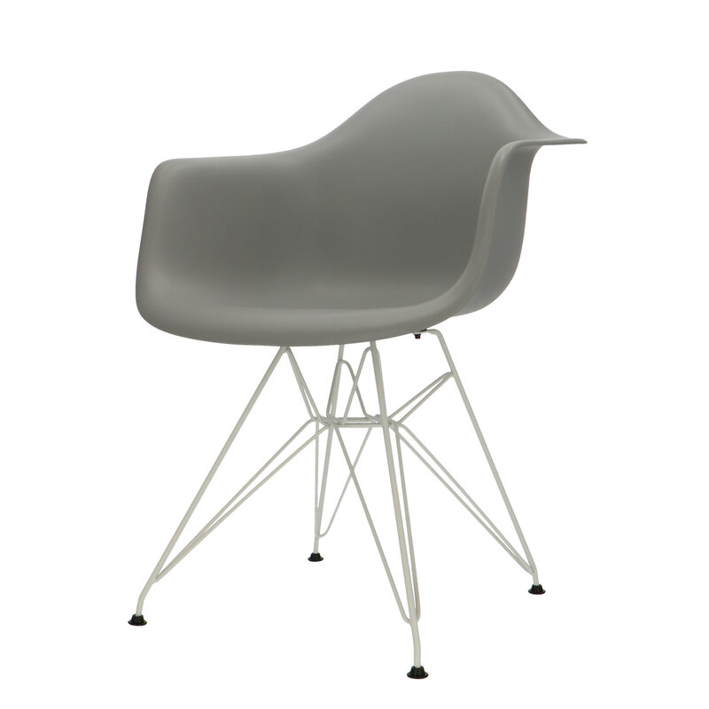 POP Stol DAR Hvid Chassis Grå POPfurniture POP Stol DAR Hvid Chassis Grå