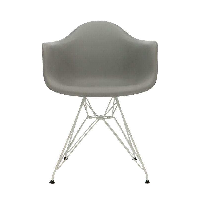 POP Stol DAR Hvid Chassis Grå POPfurniture POP Stol DAR Hvid Chassis Grå