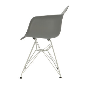 POPfurniture POP Chair DAR White Base Grey