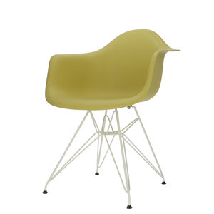 POPfurniture POP Chair DAR White Base Olive Green