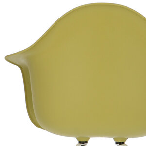 Chaise POP DAR Pieds Blancs Vert olive POPfurniture Chaise POP DAR Pieds Blancs Vert olive