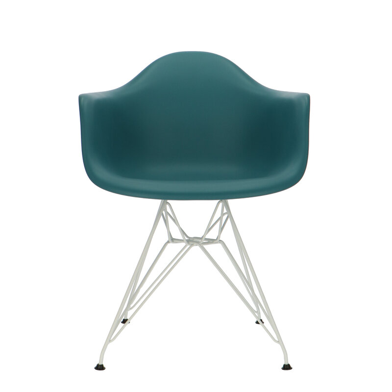 POPfurniture POP Stol DAR Hvid Chassis Benzinblå