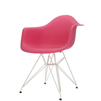 POPfurniture POP Chair DAR White Base Pink POP Chair DAR White Base Pink