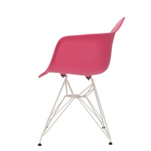 Chaise POP DAR Pieds Blancs Rose POPfurniture Chaise POP DAR Pieds Blancs Rose