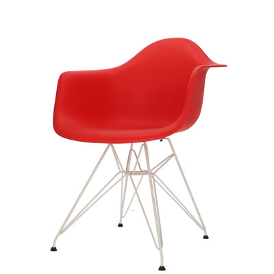POPfurniture POP Chair DAR White Base Red POP Chair DAR White Base Red
