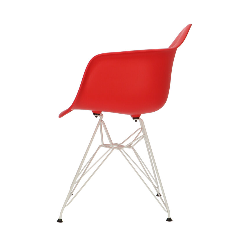 POPfurniture POP Stol DAR Vit Bas Röd