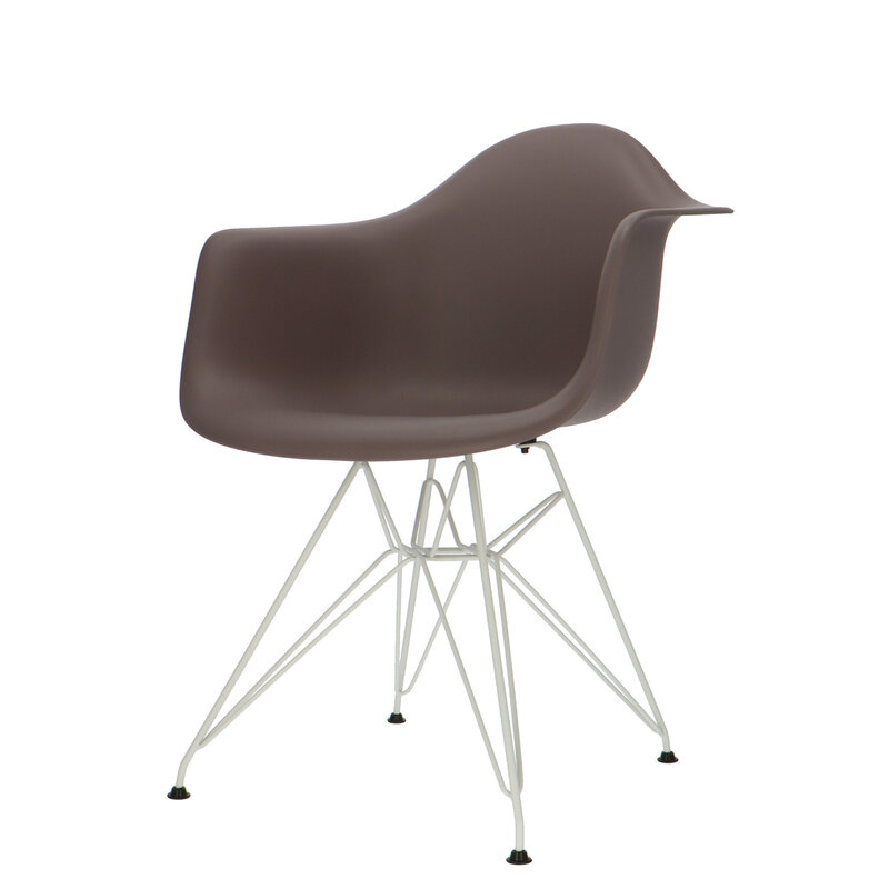 POP Chair DAR White Base Taupe POPfurniture POP Chair DAR White Base Taupe