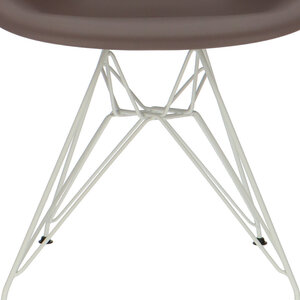 POP Chair DAR White Base Taupe POPfurniture POP Chair DAR White Base Taupe