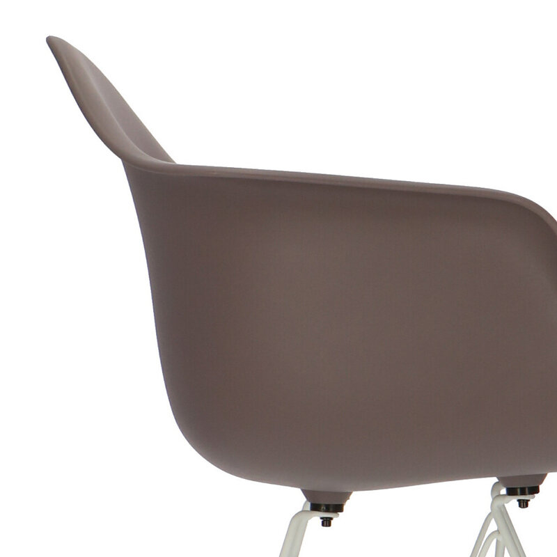 POPfurniture POP Stol DAR Hvid Chassis Taupe