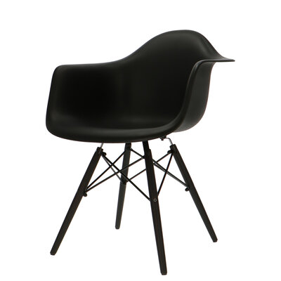 Chaise POP DAW Base Sombre Noir