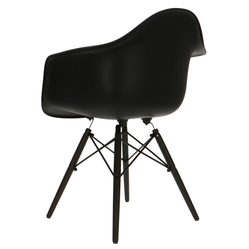 POPfurniture POP Stuhl DAW Dunkles Untergestell Schwarz