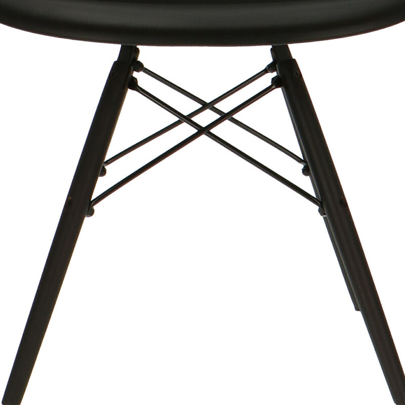 POPfurniture POP Chair DAW Dark Base Black