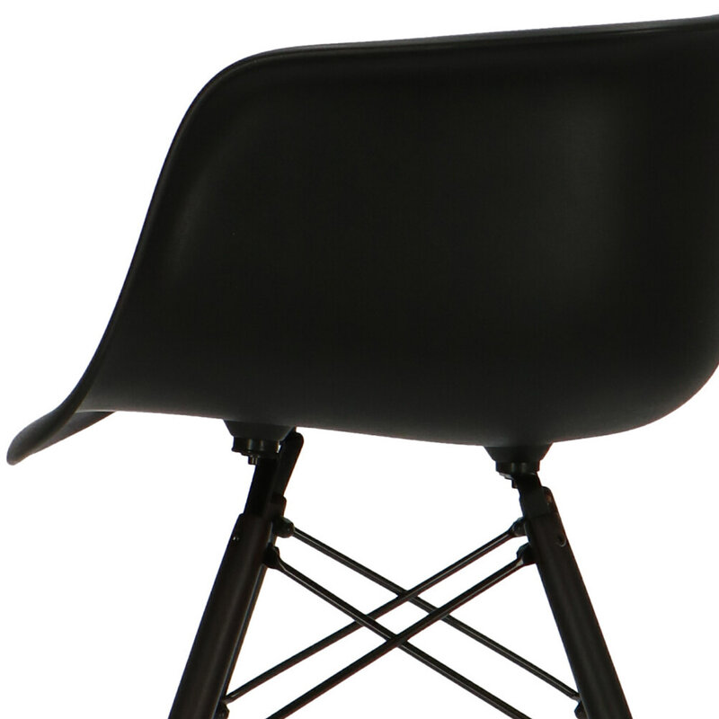 POPfurniture Chaise POP DAW Base Sombre Noir