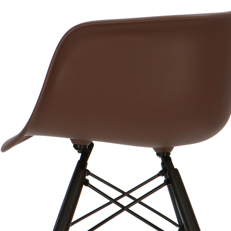 POPfurniture POP Chair DAW Dark Base Brown