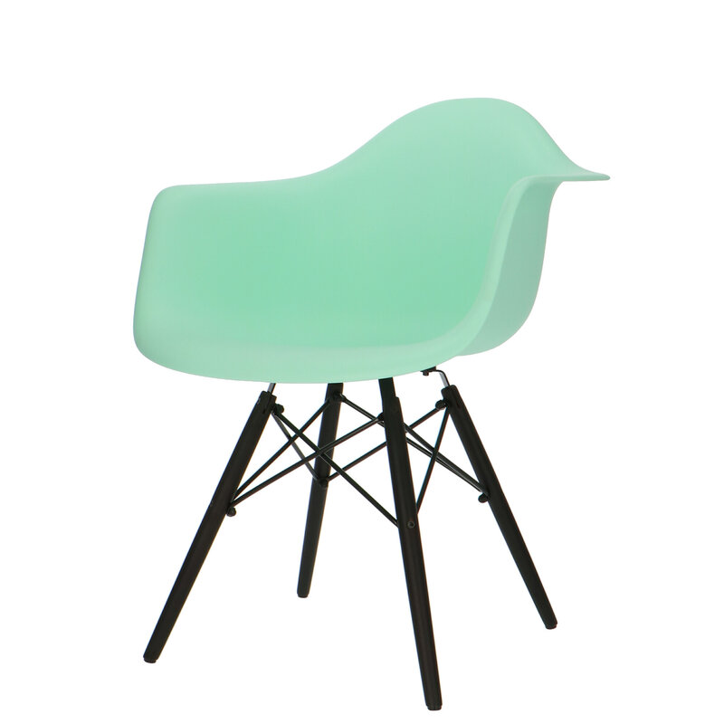 POPfurniture POP Stuhl DAW Dunkles Untergestell Minzgrün