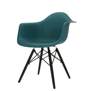 POPfurniture POP Chair DAW Dark Base Petrol Blue