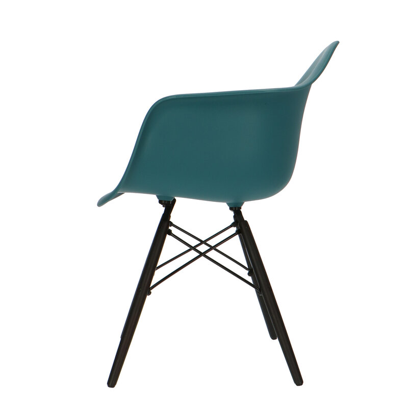 POPfurniture POP Chair DAW Dark Base Petrol Blue
