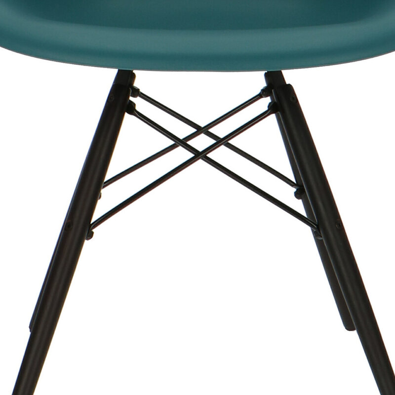 POPfurniture Chaise POP DAW Base Sombre Bleu Petrole