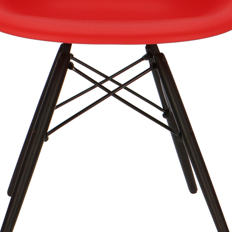 Chaise POP DAW Base Sombre Rouge POPfurniture Chaise POP DAW Base Sombre Rouge