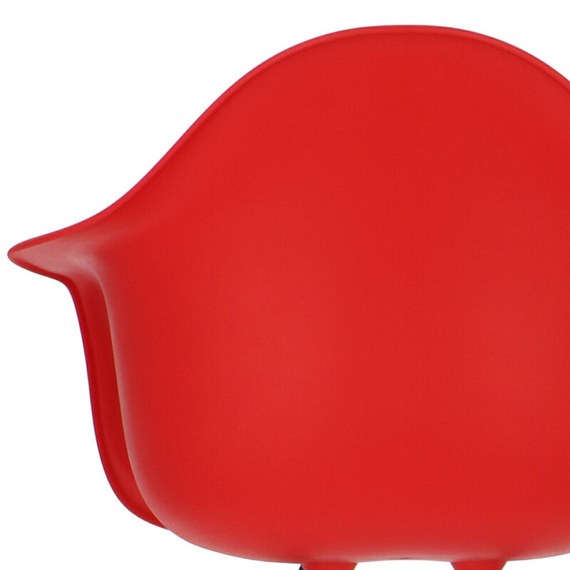 POPfurniture POP Stuhl DAW Dunkles Untergestell Rot