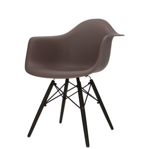 POPfurniture Chaise POP DAW Base Sombre Taupe