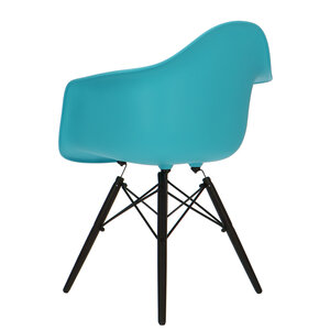 POPfurniture POP Stuhl DAW Dunkles Untergestell Türkis