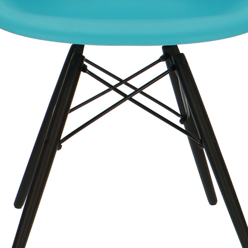 POPfurniture POP Chair DAW Dark Base Turquoise