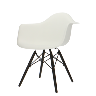 POPfurniture POP Chair DAW Dark Base White POP Chair DAW Dark Base White