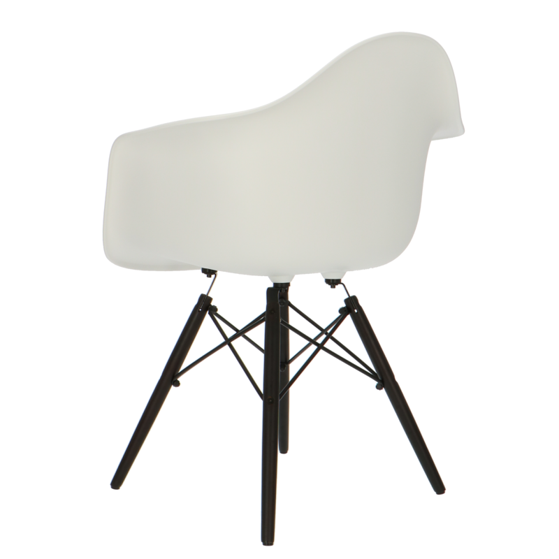 POPfurniture POP Stuhl DAW Dunkles Untergestell Weiß