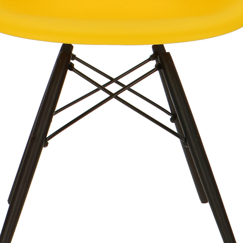 POPfurniture POP Stuhl DAW Dunkles Untergestell Gelb