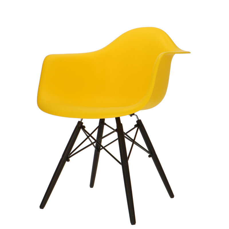 POPfurniture POP Stuhl DAW Dunkles Untergestell Gelb