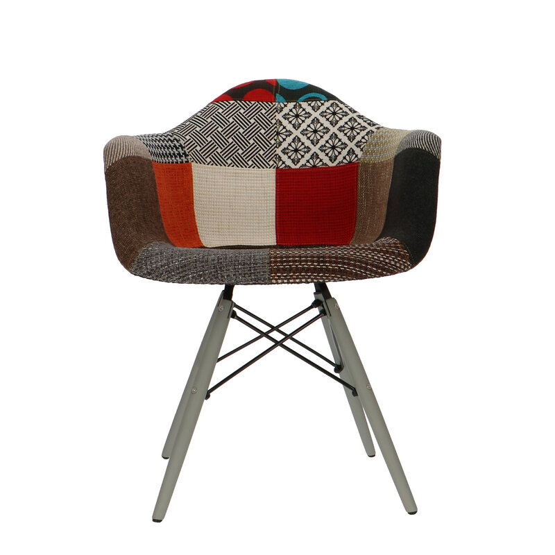 POP Chair DAW Grey Base Patchwork POPfurniture POP Chair DAW Grey Base Patchwork