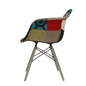 POPfurniture POP Stol DAW Grå Bas Patchwork