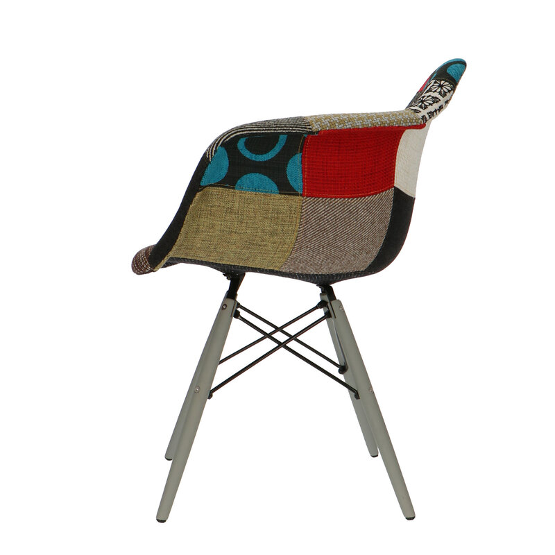 POP Chair DAW Grey Base Patchwork POPfurniture POP Chair DAW Grey Base Patchwork