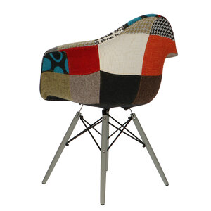 POP Chair DAW Grey Base Patchwork POPfurniture POP Chair DAW Grey Base Patchwork