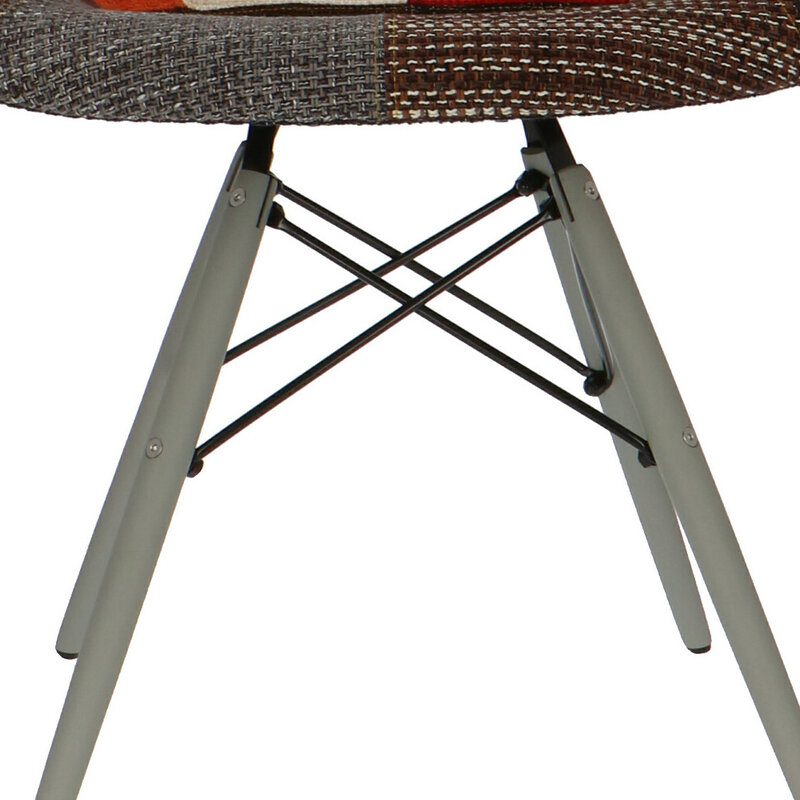 POPfurniture POP Stol DAW Grå Chassis Patchwork